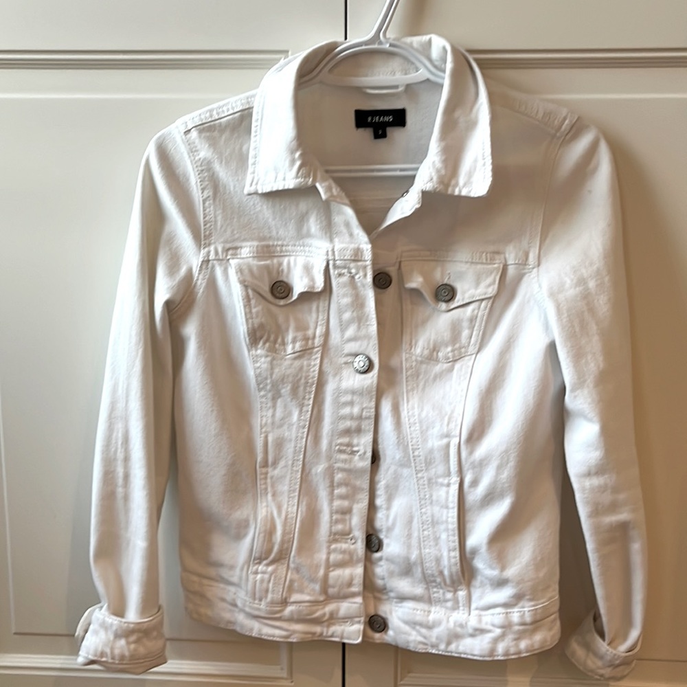 White jean jacket